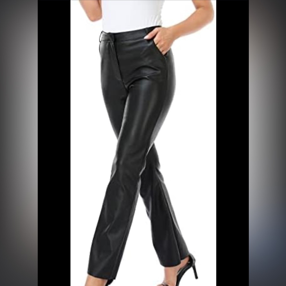 Black leather pants